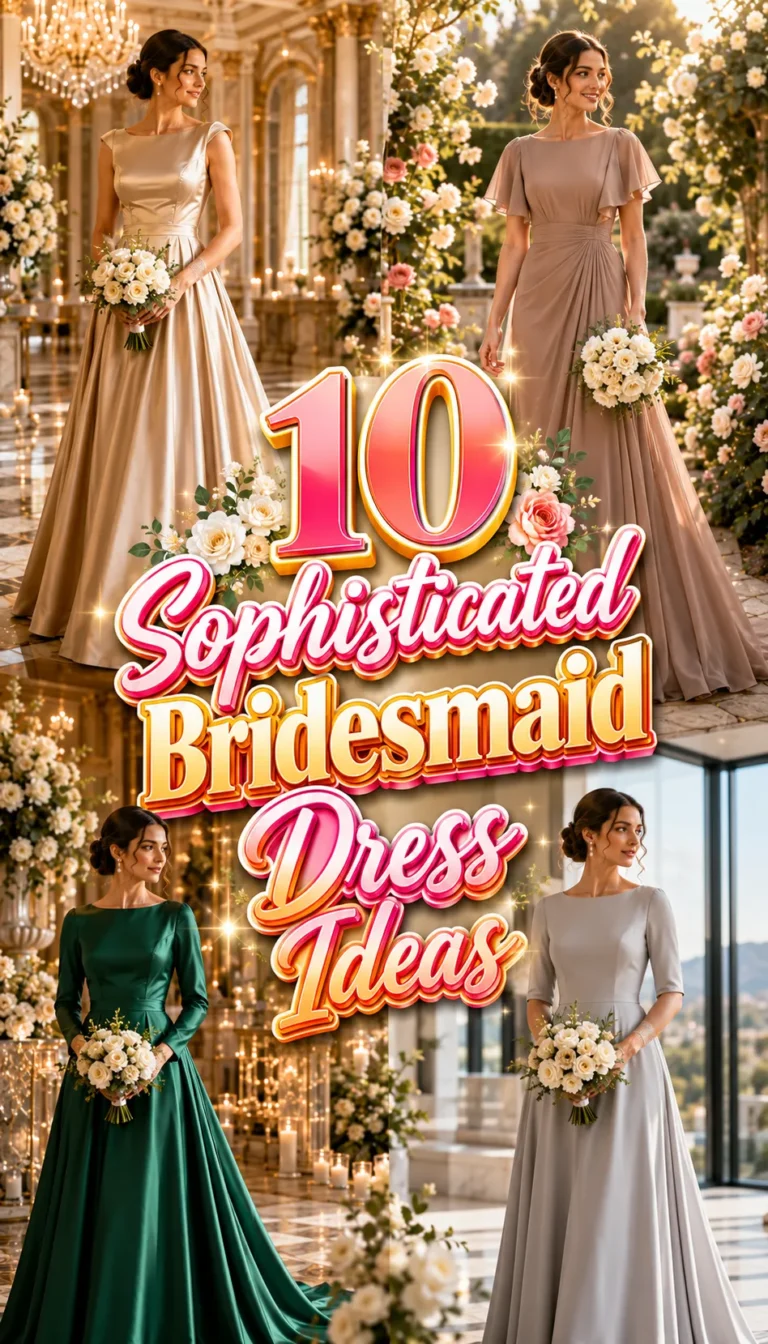 Sophisticated Bridesmaid Dress Ideas That Exude Timeless Elegance