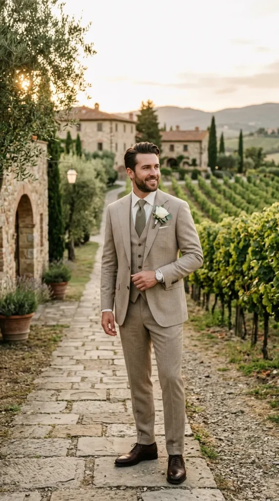 Sophisticated Earth-Tone Tailoring