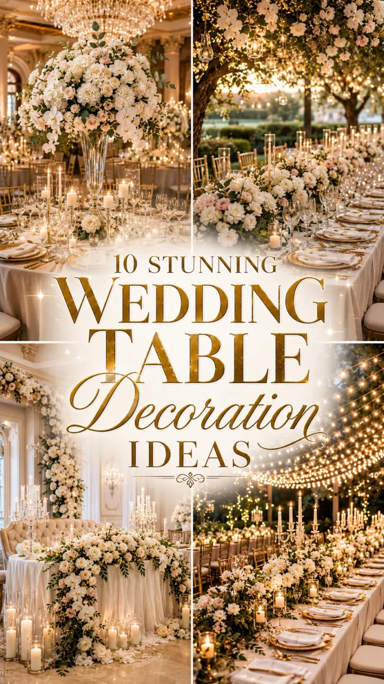 Stunning Wedding Table Decoration Ideas