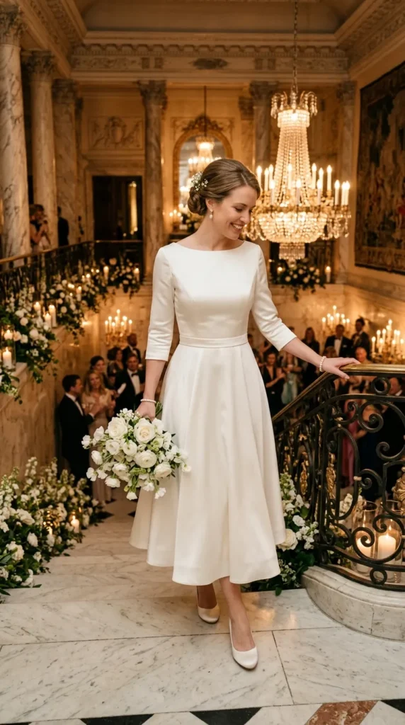 Tea-Length Wedding Dress