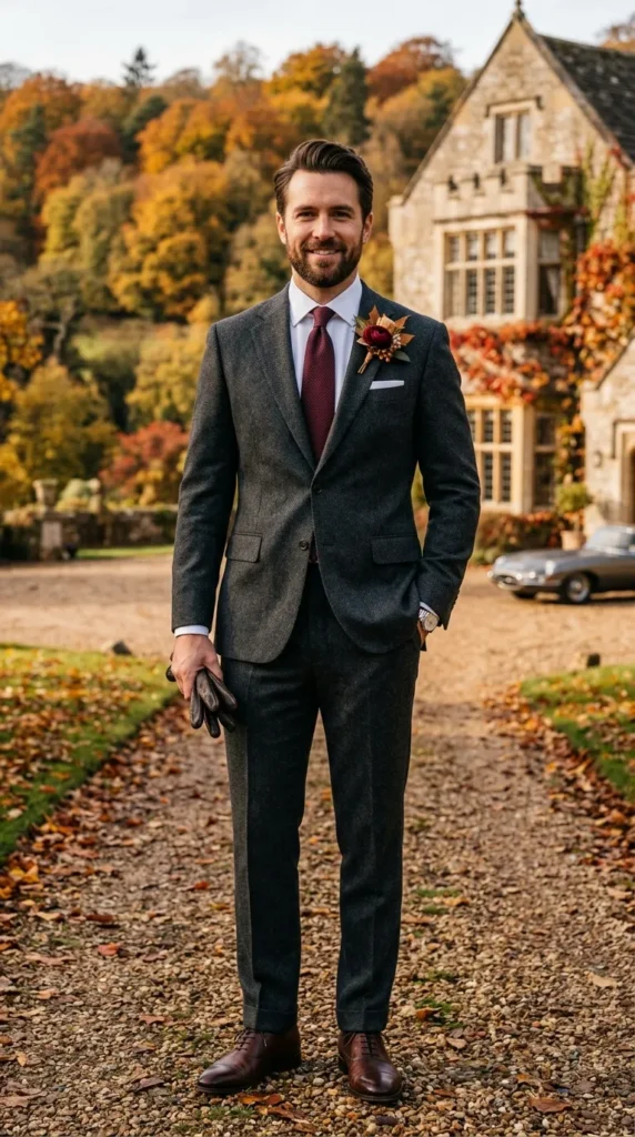 Textured Wool Suit