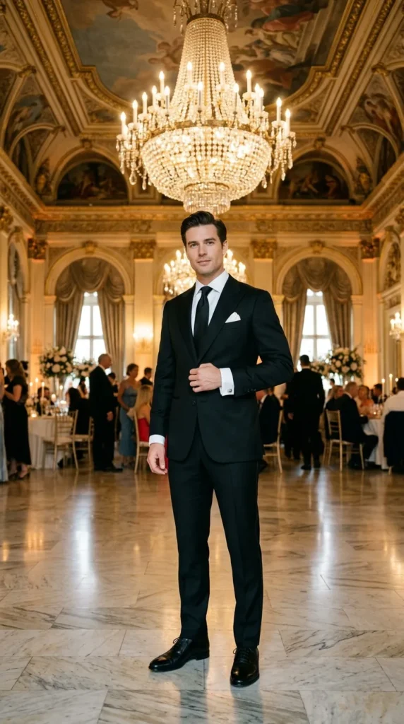 The Timeless Black Peak-Lapel Suit