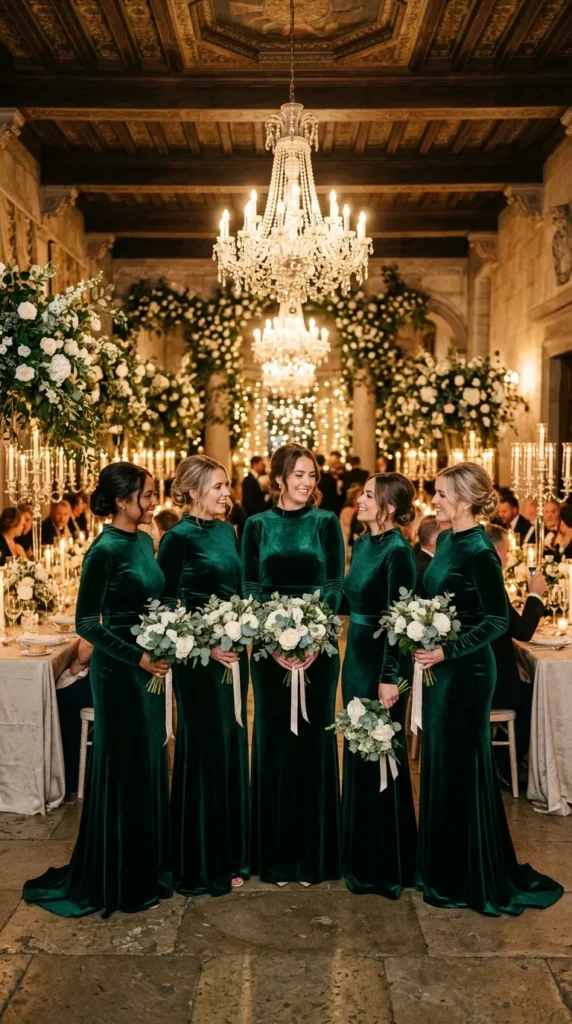 Velvet Bridesmaid Dresses