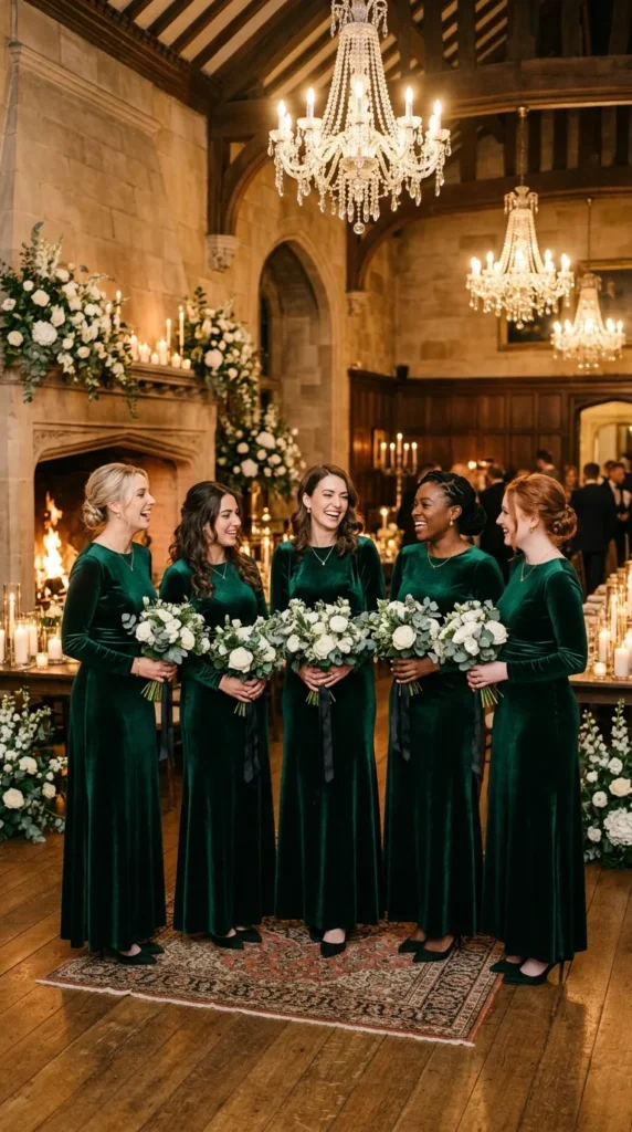 Velvet Dresses for Fall and Winter Weddings