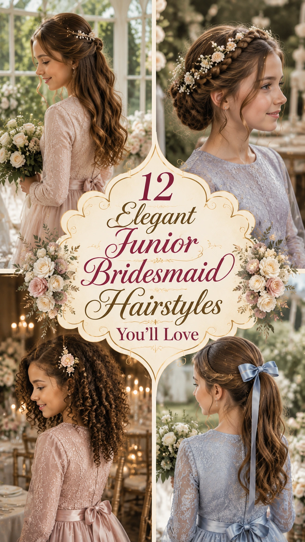 12 Elegant Junior Bridesmaid Hairstyles You'll Love