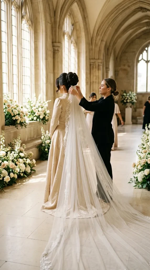 Cathedral Veils Need Extra Attention