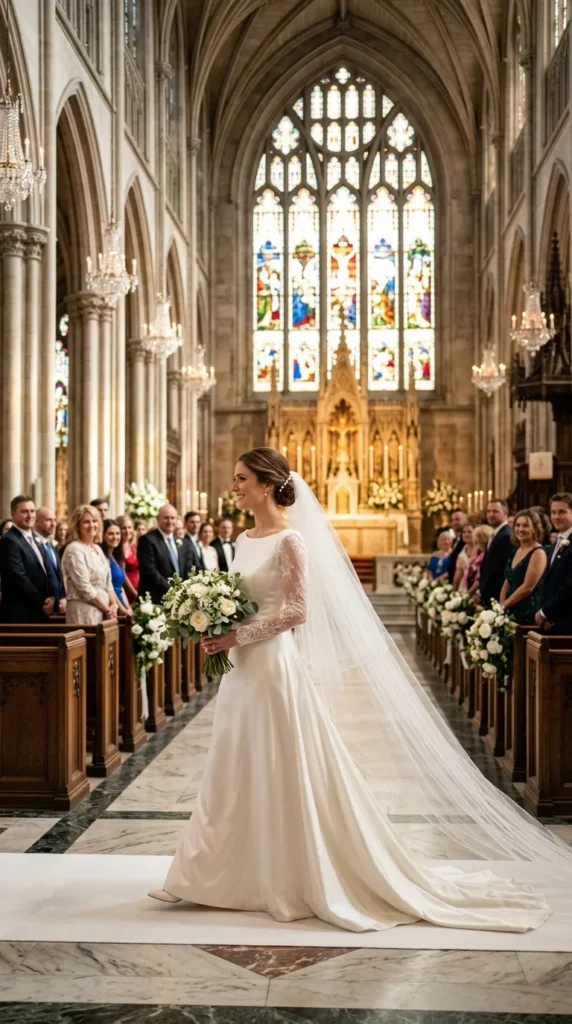 Choose a Veil Length That Complements Your Silhouette