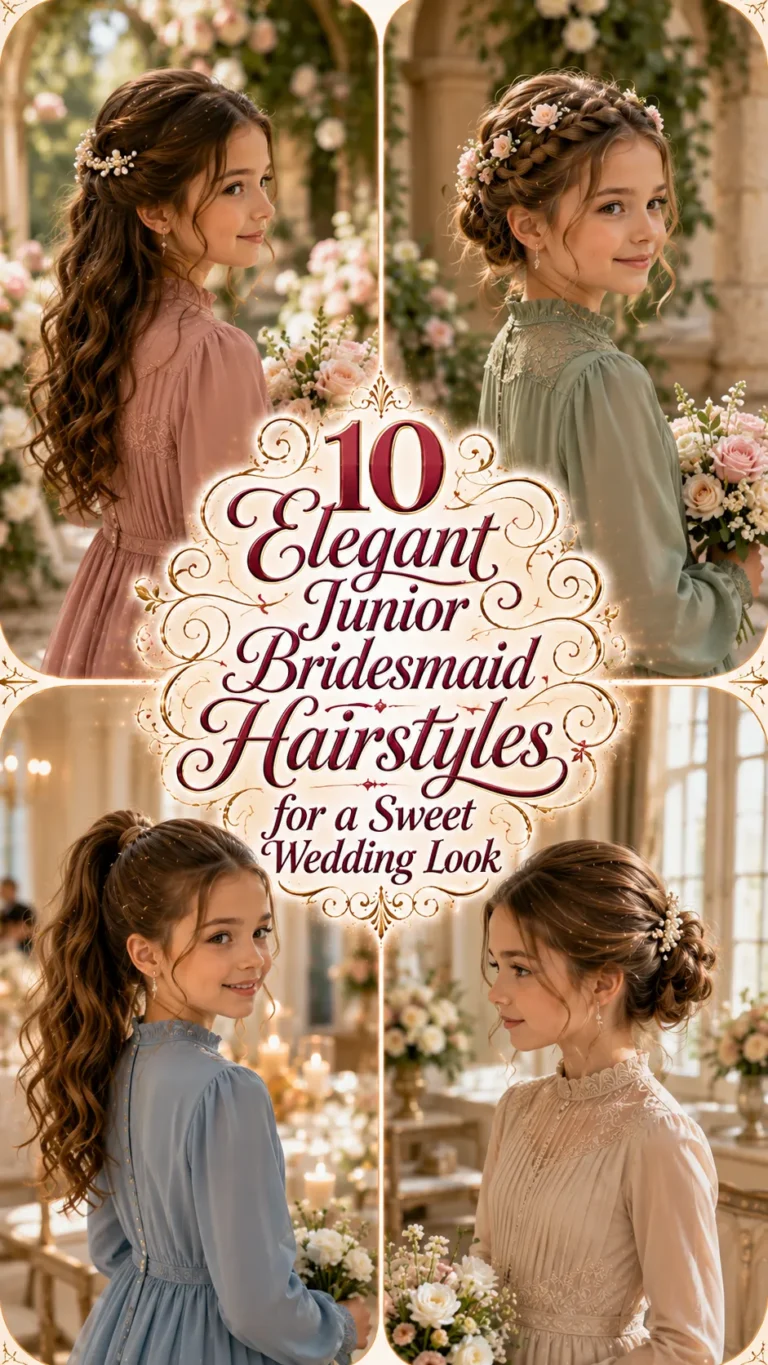 Elegant Junior Bridesmaid Hairstyles for a Sweet Wedding Look
