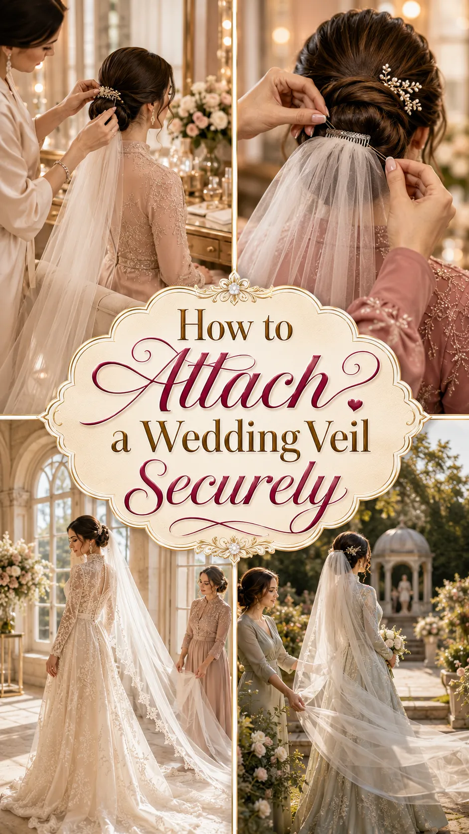 How to Attach a Wedding Veil Securely