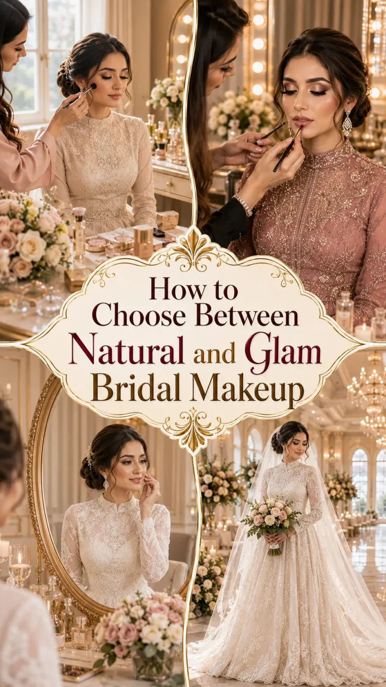 How to Choose Between Natural and Glam Bridal Makeup