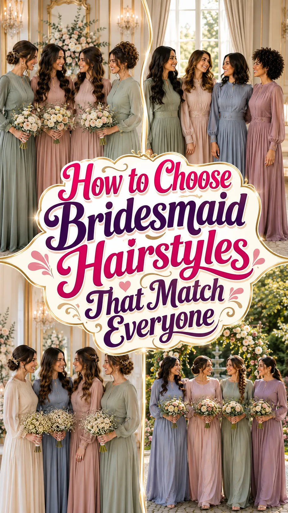 How to Choose Bridesmaid Hairstyles That Match Everyone