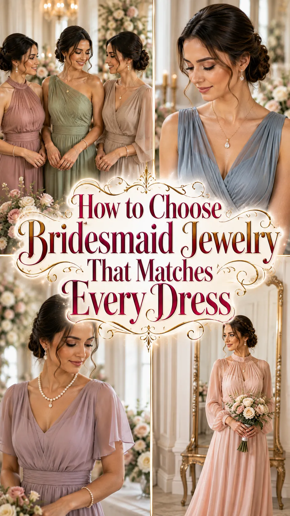 How to Choose Bridesmaid Jewelry That Matches Every Dress