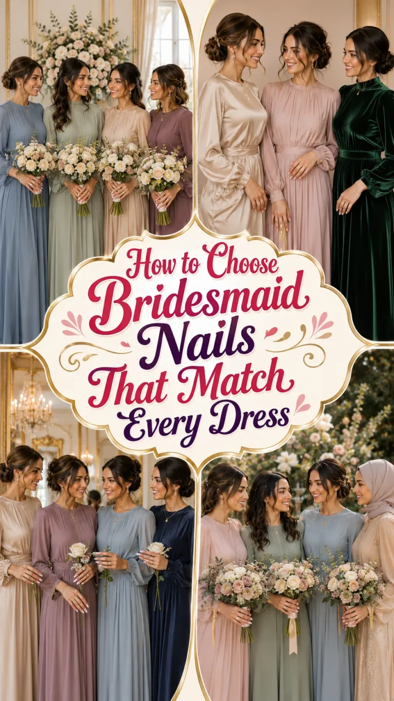 How to Choose Bridesmaid Nails That Match Every Dress