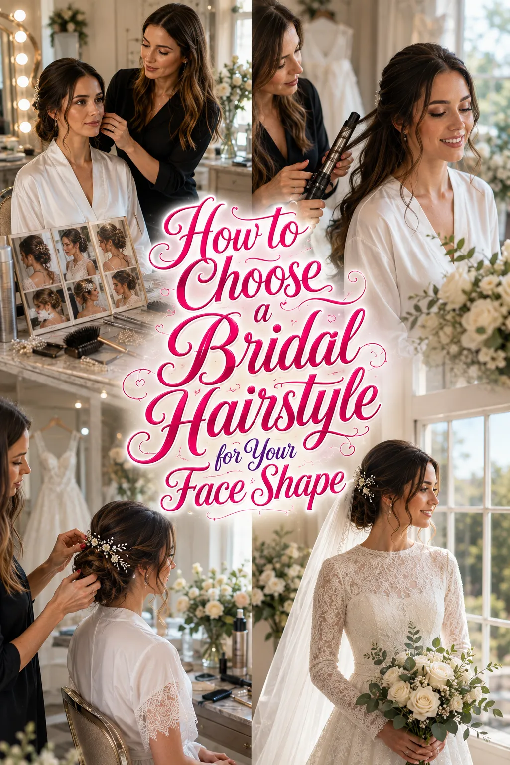 How to Choose a Bridal Hairstyle for Your Face Shape