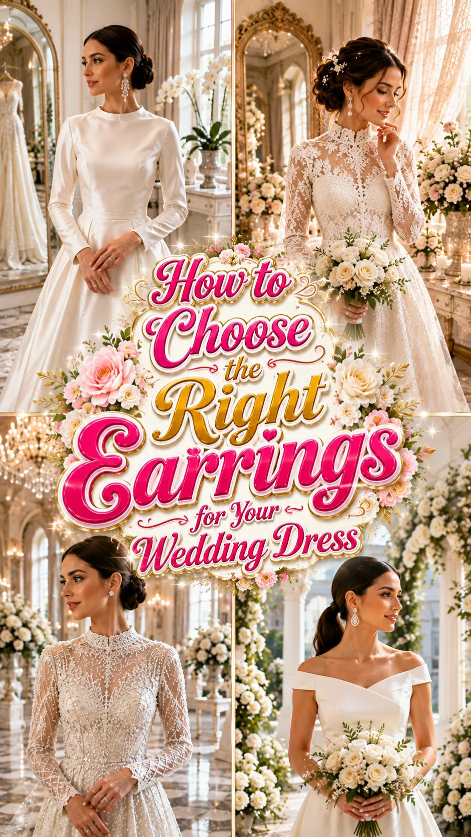 How to Choose the Right Earrings for Your Wedding Dress