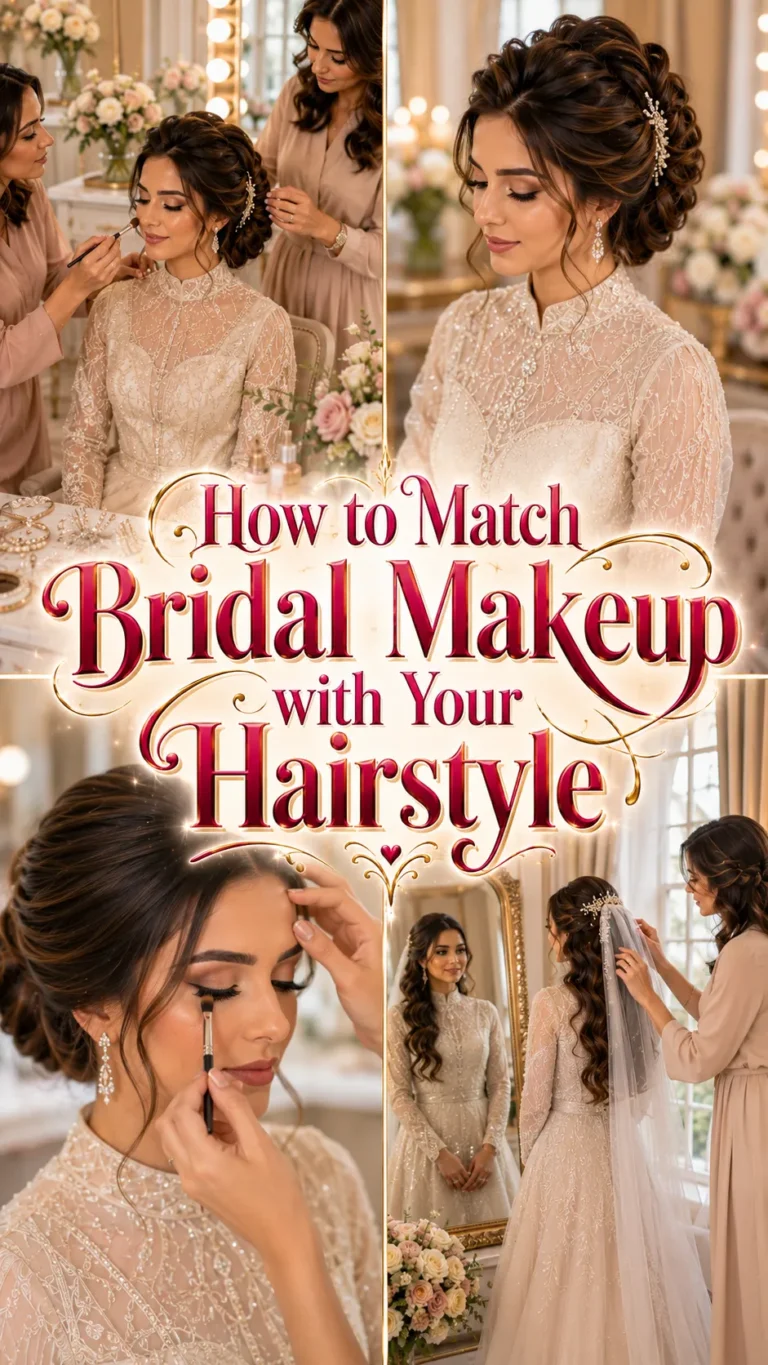 How to Match Bridal Makeup with Your Hairstyle