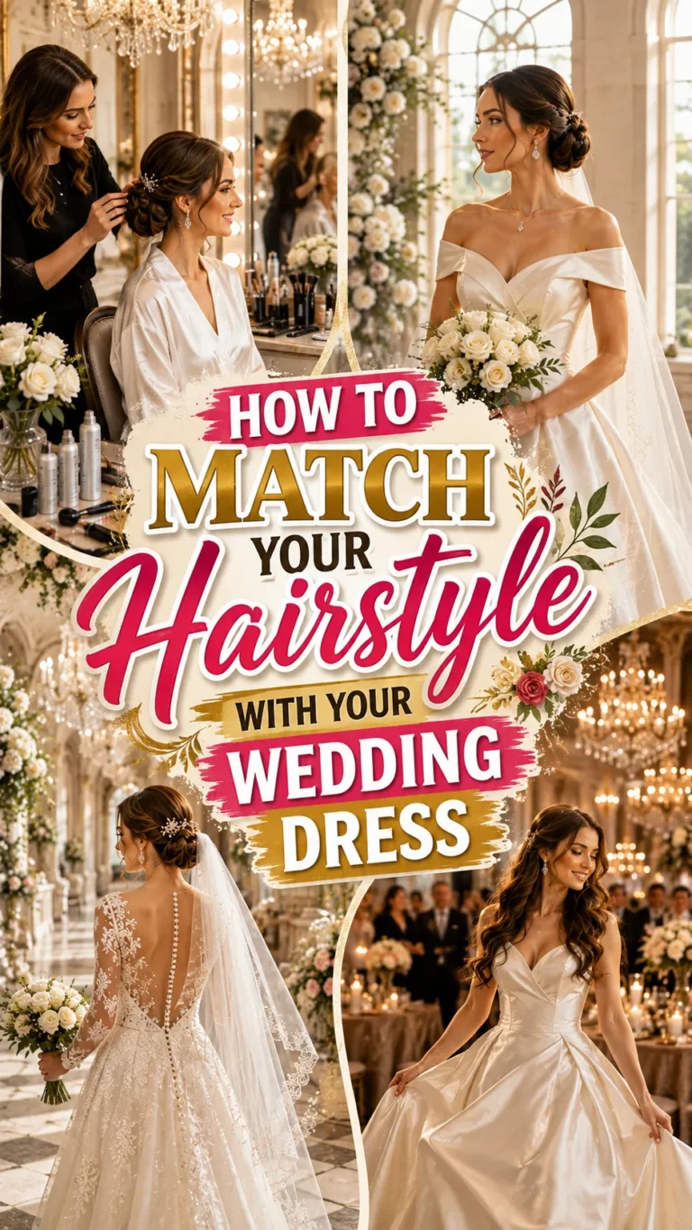 How to Match Your Hairstyle with Your Wedding Dress