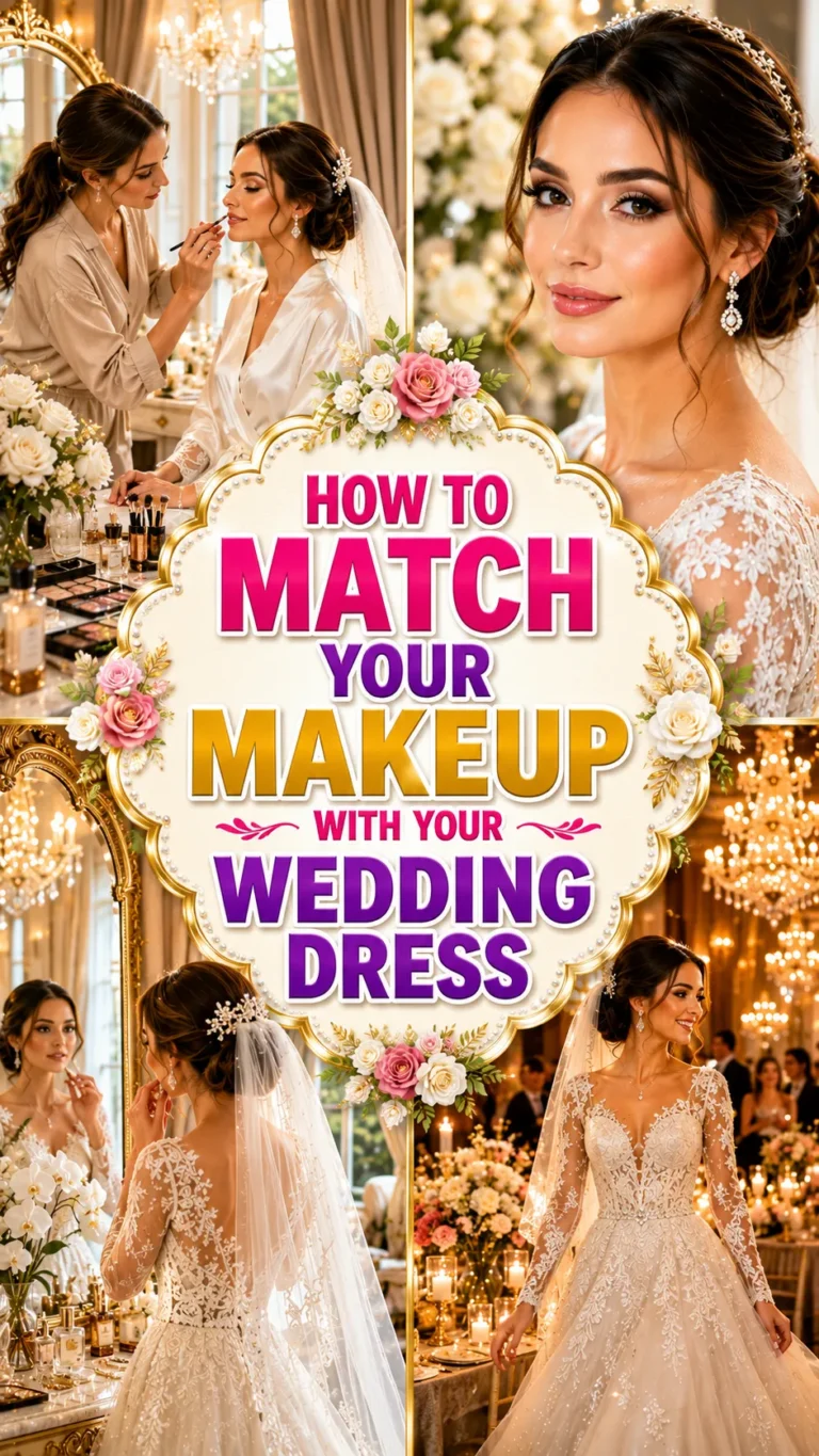 How to Match Your Makeup with Your Wedding Dress