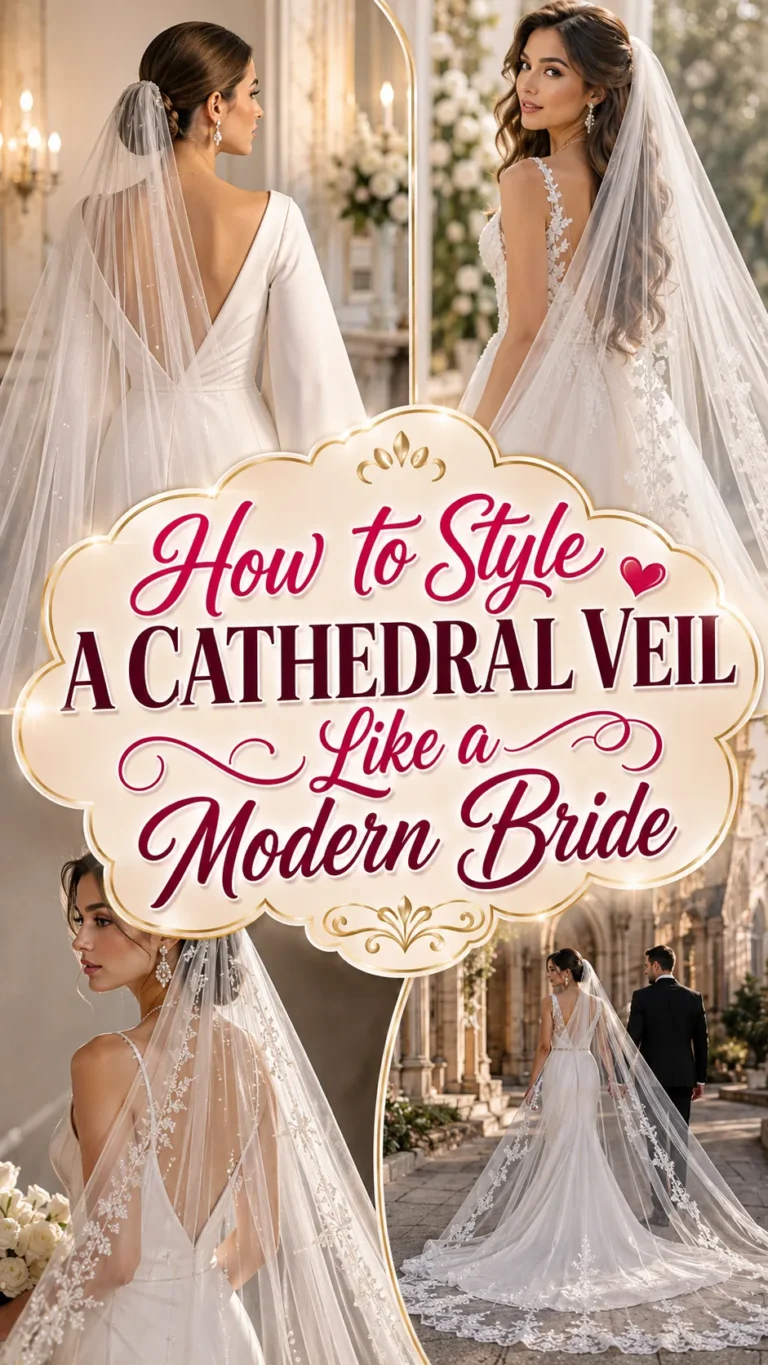 How to Style a Cathedral Veil Like a Modern Bride