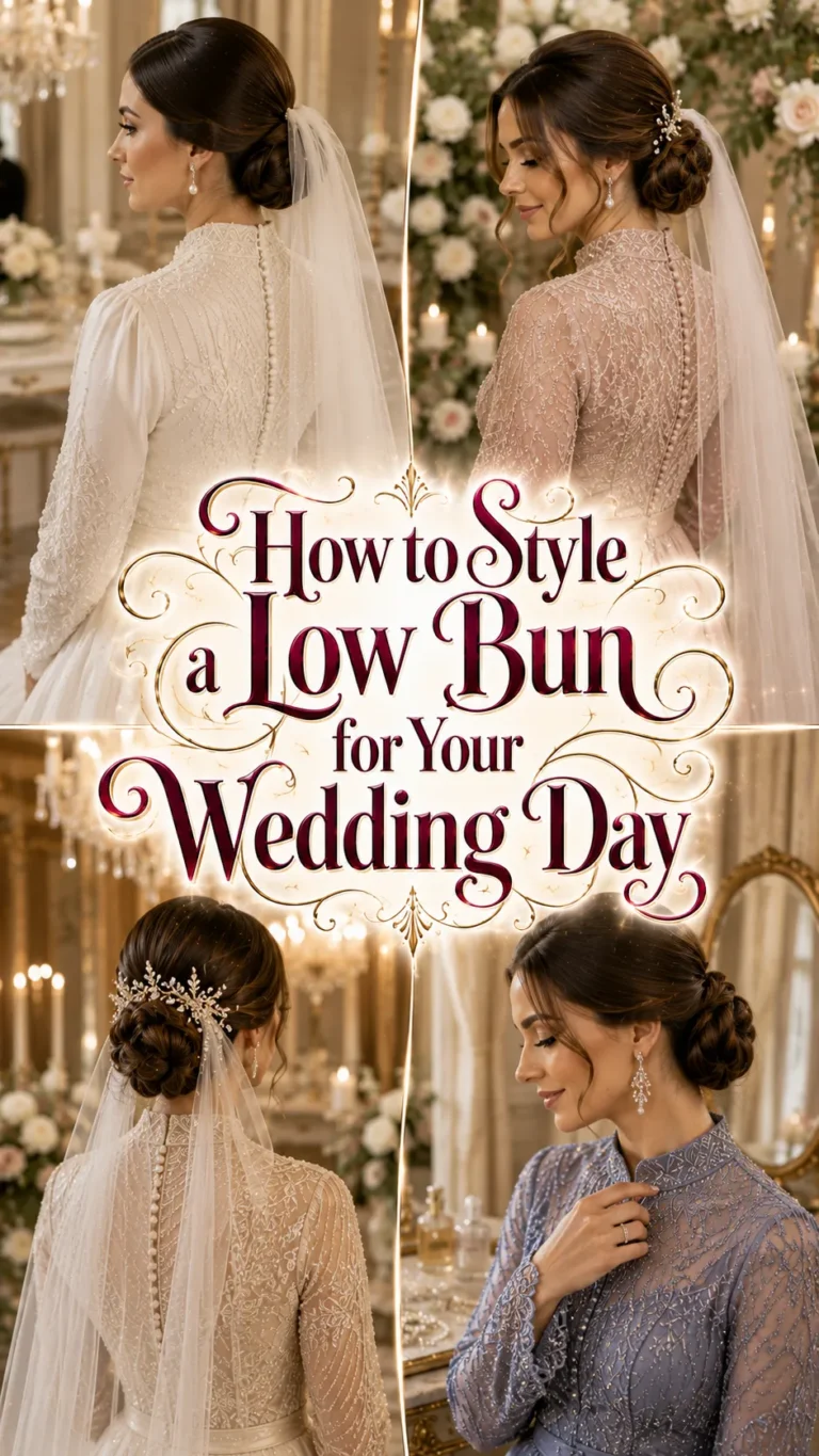How to Style a Low Bun for Your Wedding Day