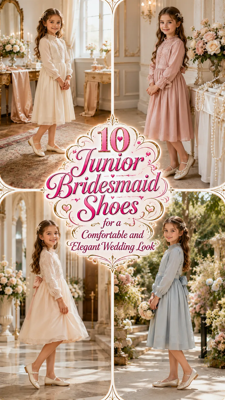 Junior Bridesmaid Shoes for a Comfortable and Elegant Wedding Look