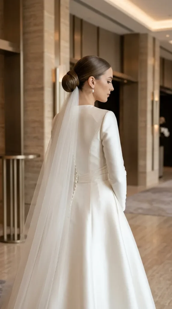 Match the Bun to Your Wedding Dress