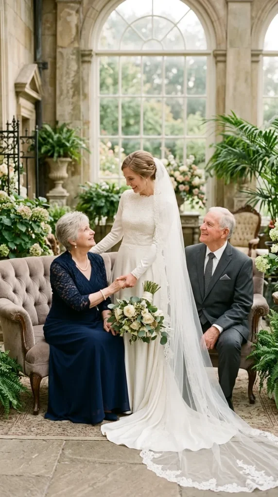 Meaningful Bride and Grandparents Wedding Photo Ideas