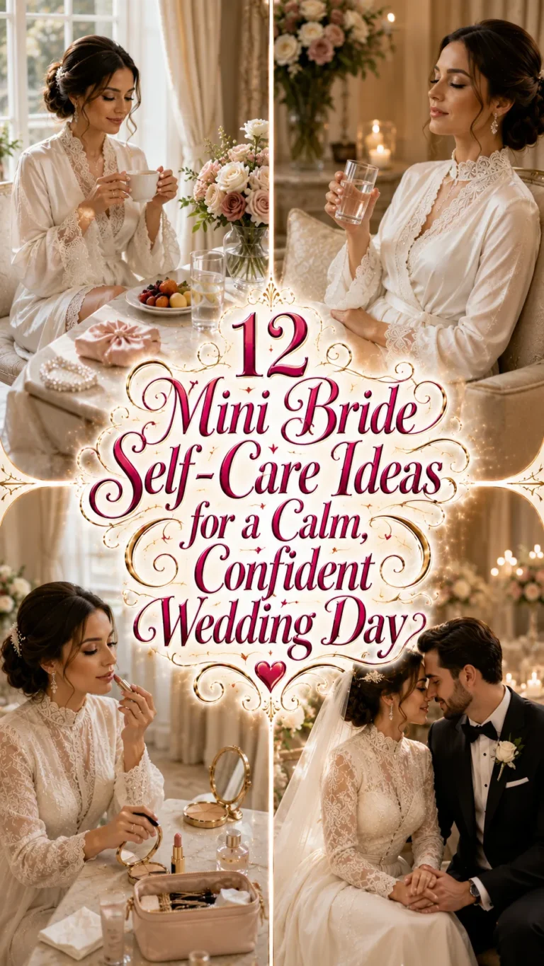 Mini Bride Self-Care Ideas for a Calm, Confident Wedding Day
