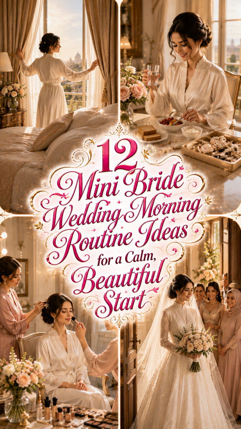 Mini Bride Wedding Morning Routine Ideas for a Calm, Beautiful Start