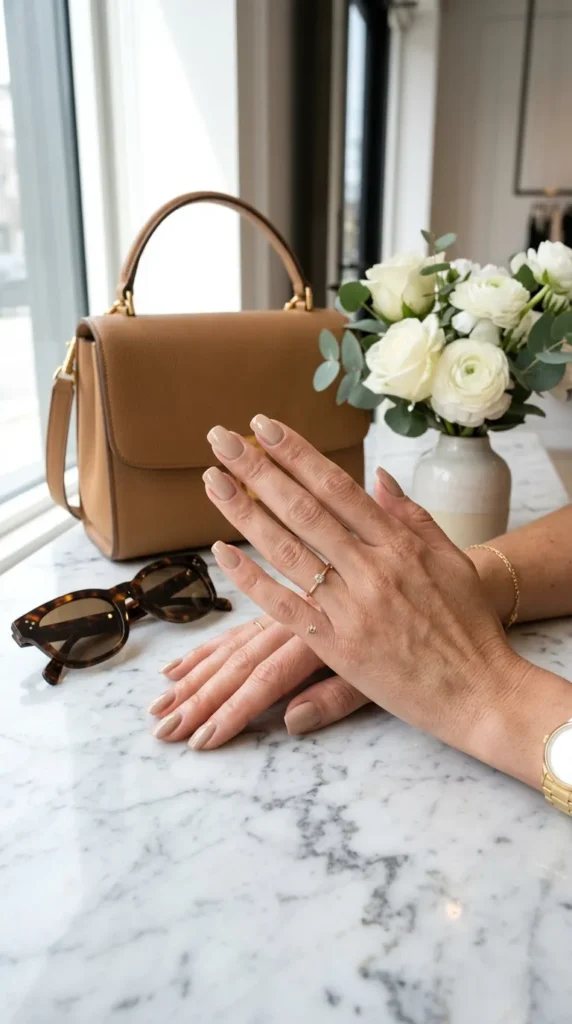 Square and Squoval Nails Offer Modern Sophistication