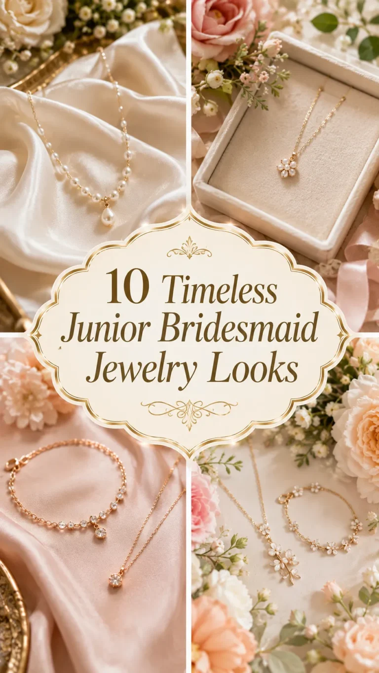 Timeless Junior Bridesmaid Jewelry Looks