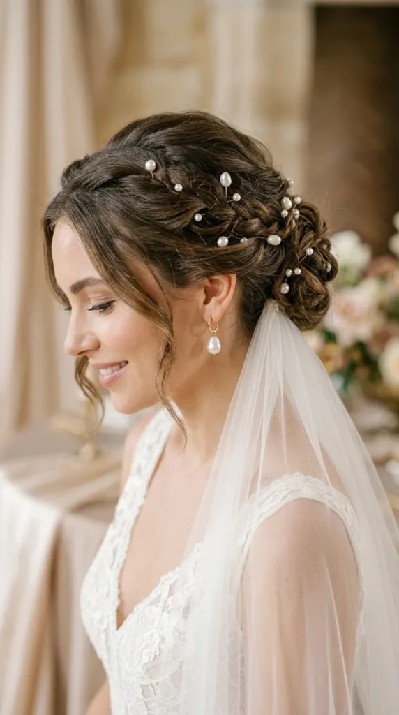 Use Pearl Hair Accessories as a Subtle Detail