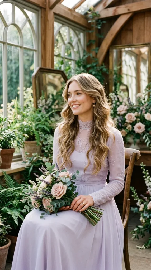 Wavy Hair Is Perfect for Romantic Bridal Styles