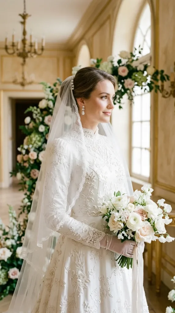 Wedding Veils for an Oval Face