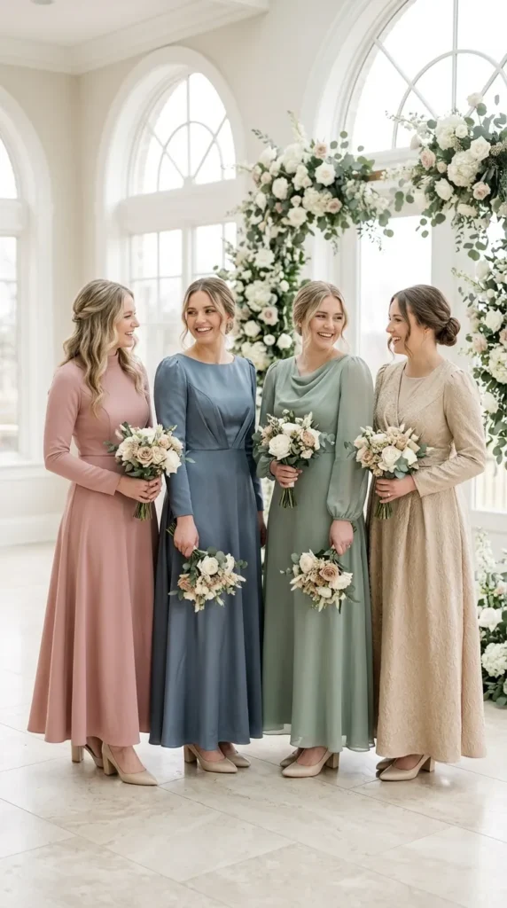 What If Every Bridesmaid Has a Different Dress?