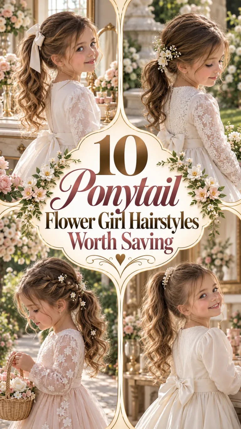 Ponytail Flower Girl Hairstyles Worth Saving
