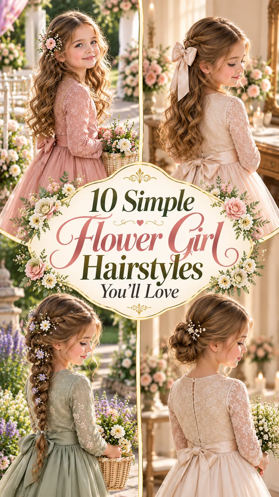 Simple Flower Girl Hairstyles You'll Love