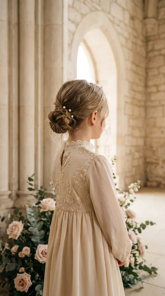 Classic Low Bun for an Elegant Wedding