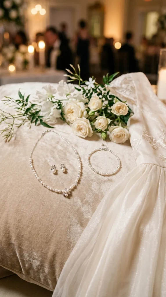 Crystal and Pearl Jewelry Set
