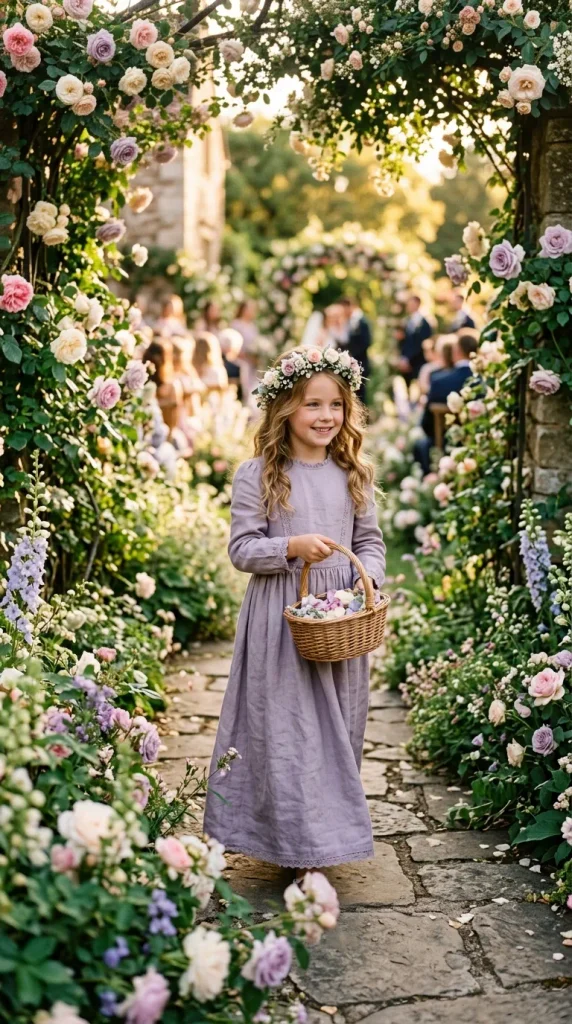 Floral Crown With Loose Romantic Waves