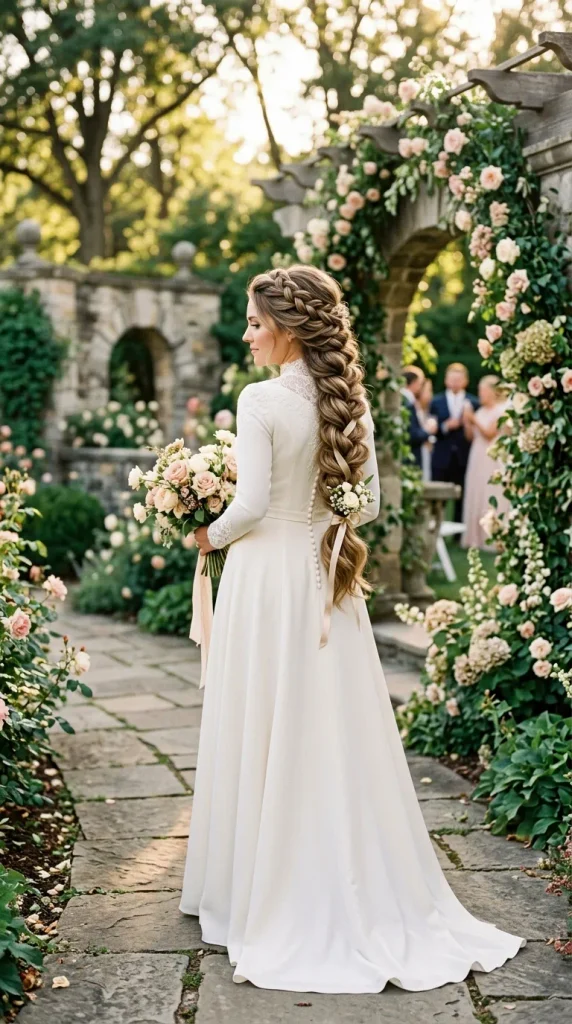 Hair Extensions for a Fuller Flower Girl Braid