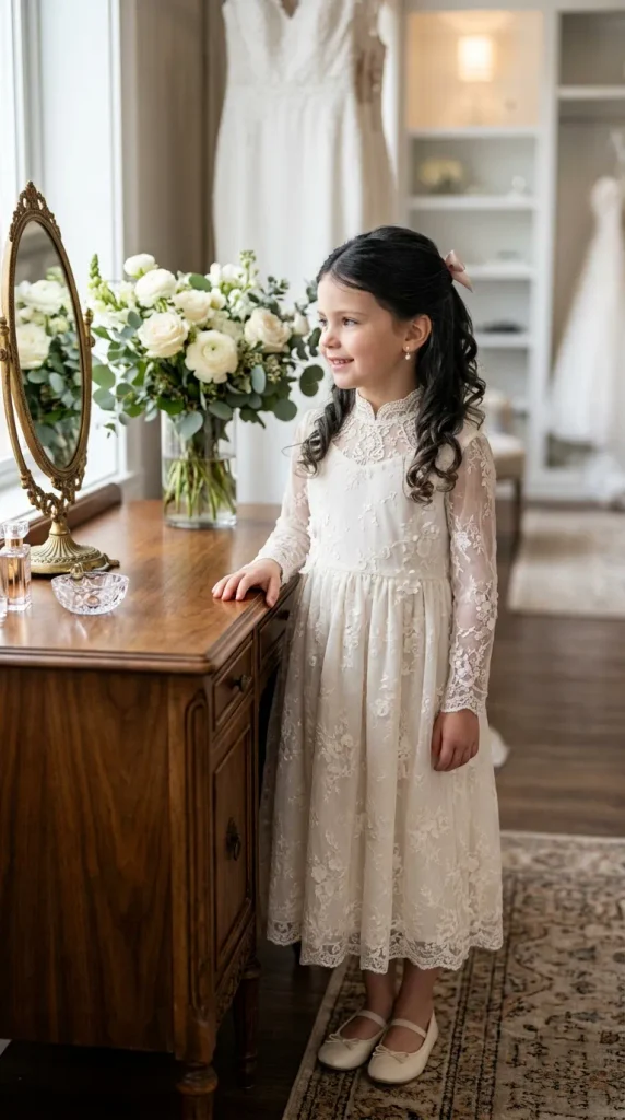 Half-Up Ponytail With Loose Curls