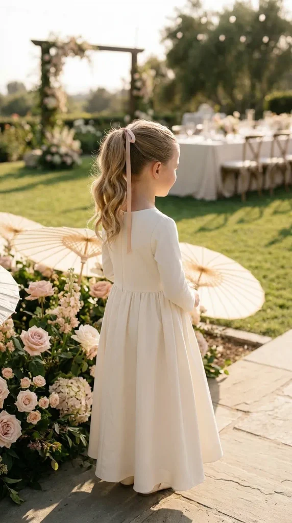 High Ponytail With a Delicate Ribbon