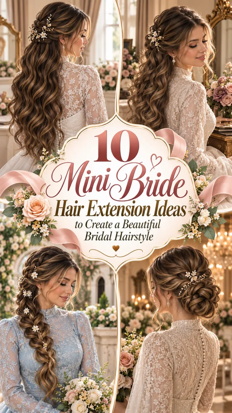 Mini Bride Hair Extension Ideas to Create a Beautiful Bridal Hairstyle