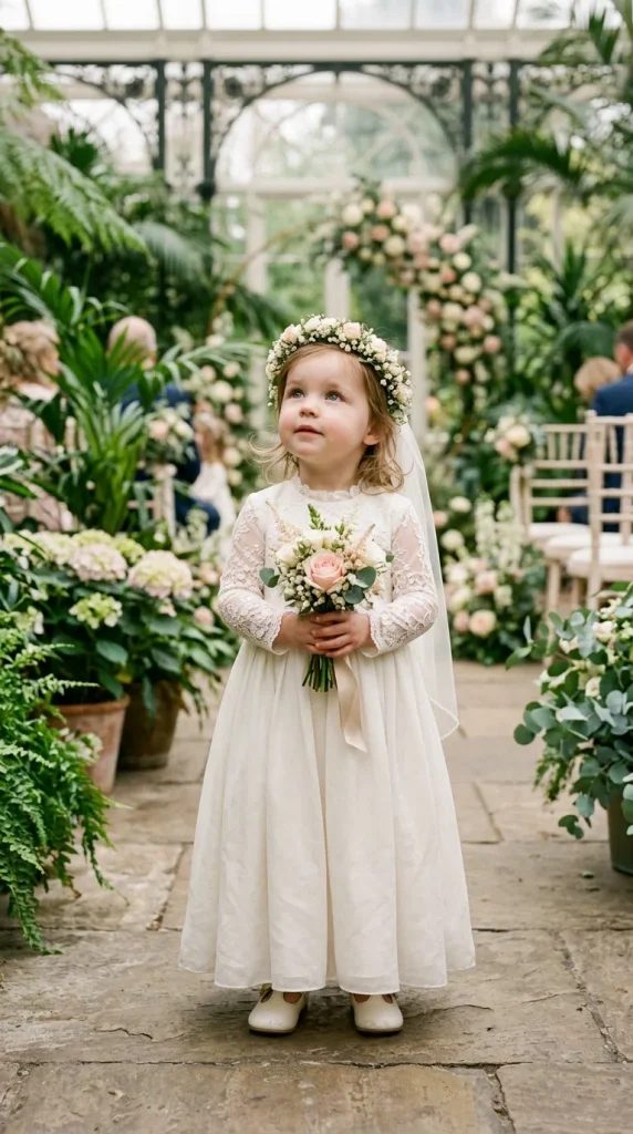 Mini Veil With a Floral Crown