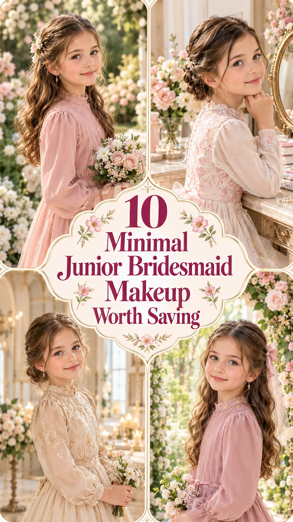 Minimal Junior Bridesmaid Makeup Worth Saving