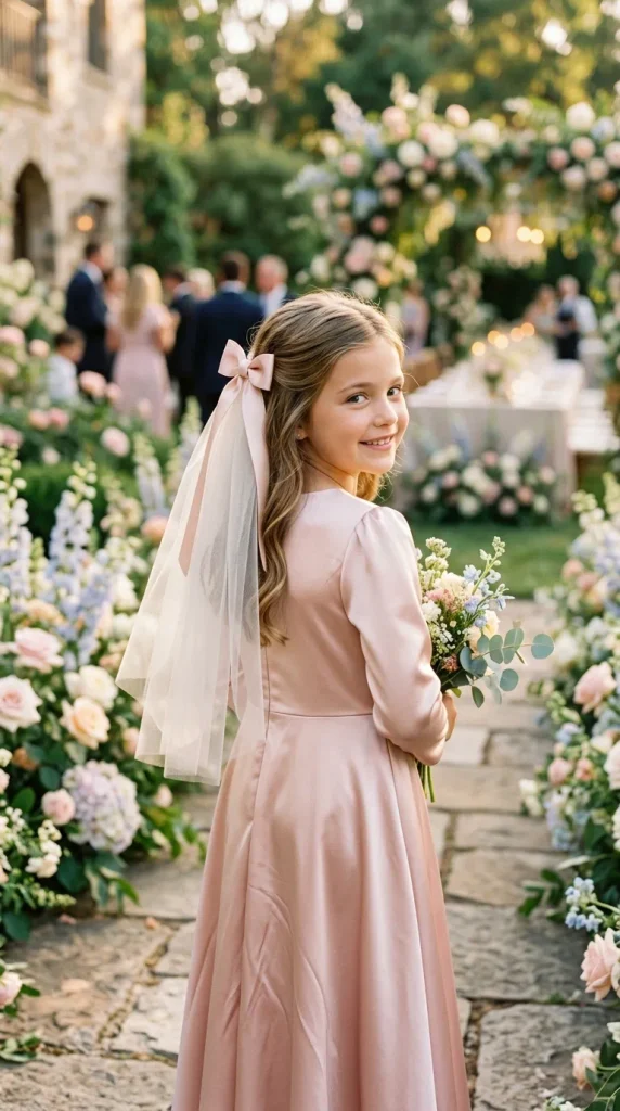 Satin Bow Veil for a Sweet and Feminine Look
