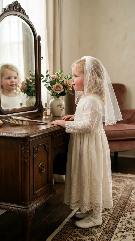 Short Blusher Veil for a Mini Bride