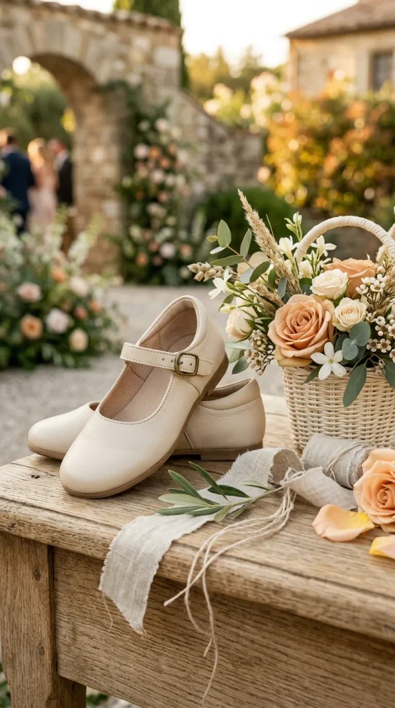 Soft Leather Flower Girl Shoes