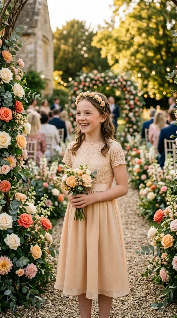 Soft Peach Makeup for a Warm Wedding Look